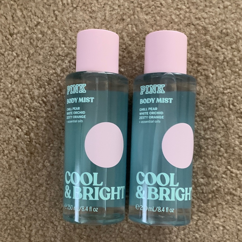 PINK Victoria's Secret Cool & Bright Body Mist - Pink and Blue